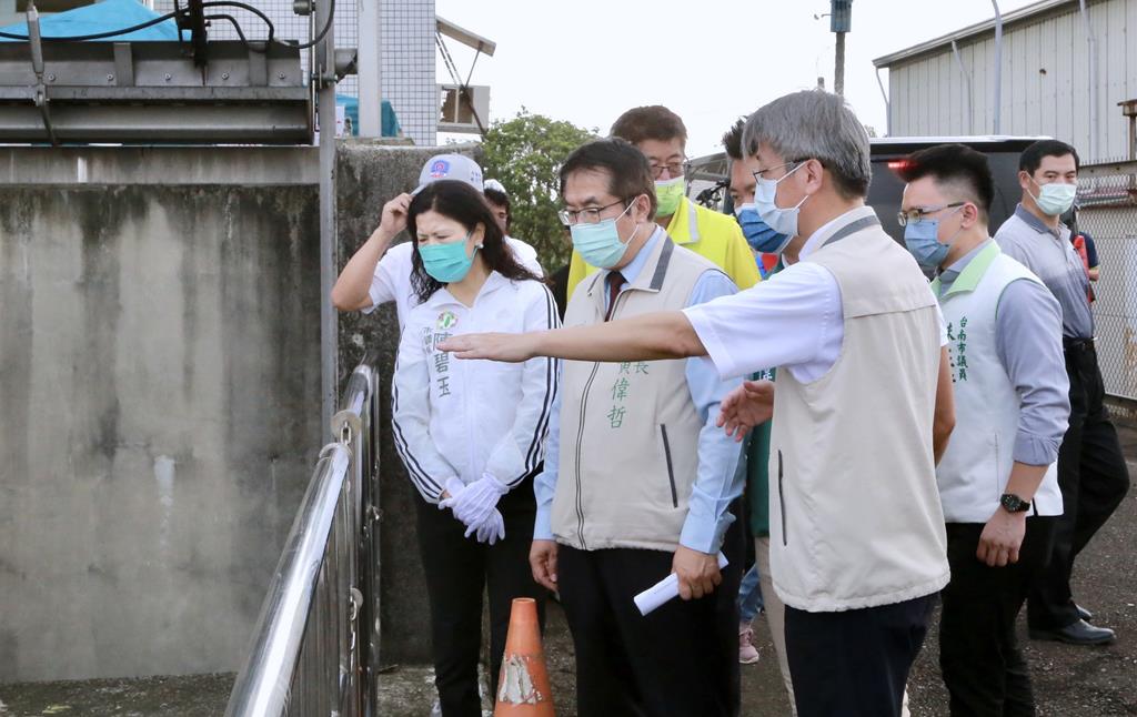 南市長黃偉哲視察大洲抽水站防汛整備    未雨綢繆因應汛期