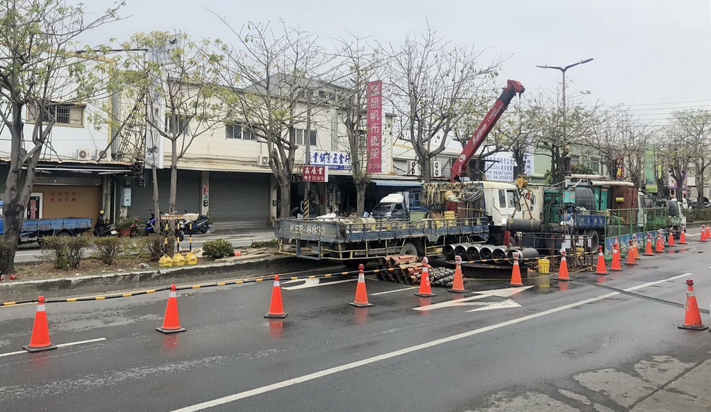 仁德區污水下水道工程誤損天然氣管線 搶修完成確認無漏氣道路恢復通行