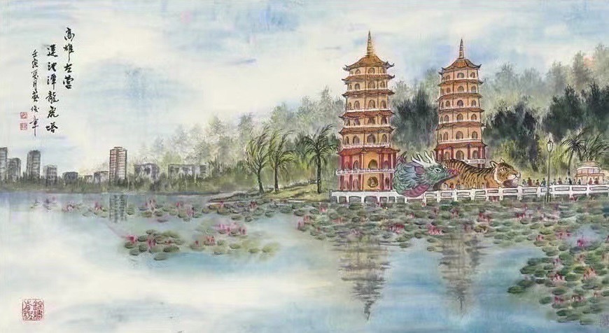 「警界儒將」蔡俊章博士水墨畫展2日登場 長11公尺「墨蝦」堪稱一絕