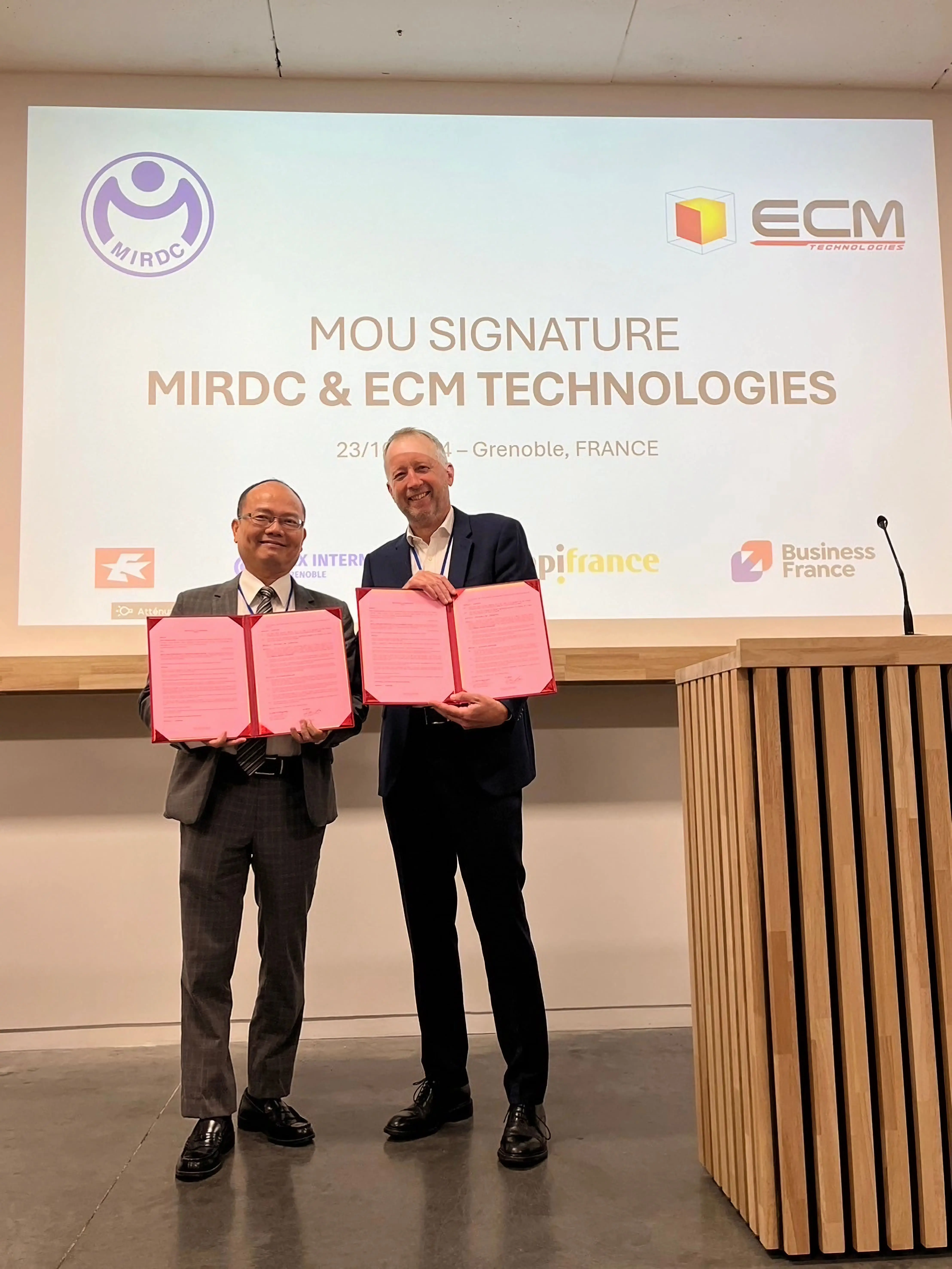 金屬中心與法國ECM Technologies簽署國際合作