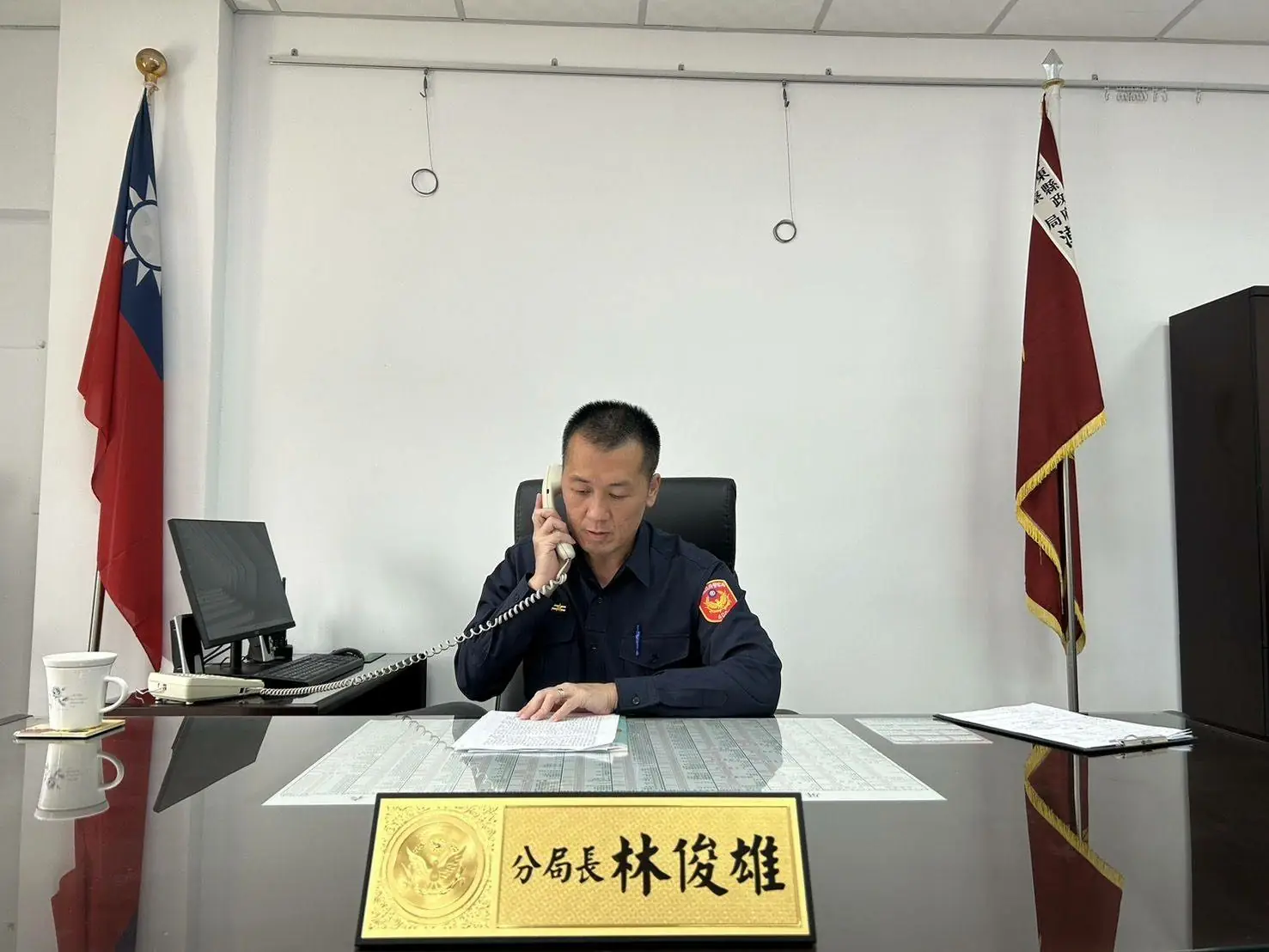 潮警分局長警廣連線宣導「假投資-假幣商到府取款詐騙」 潮警分局長警廣連線宣導「假投資-假幣商到府取款詐騙」