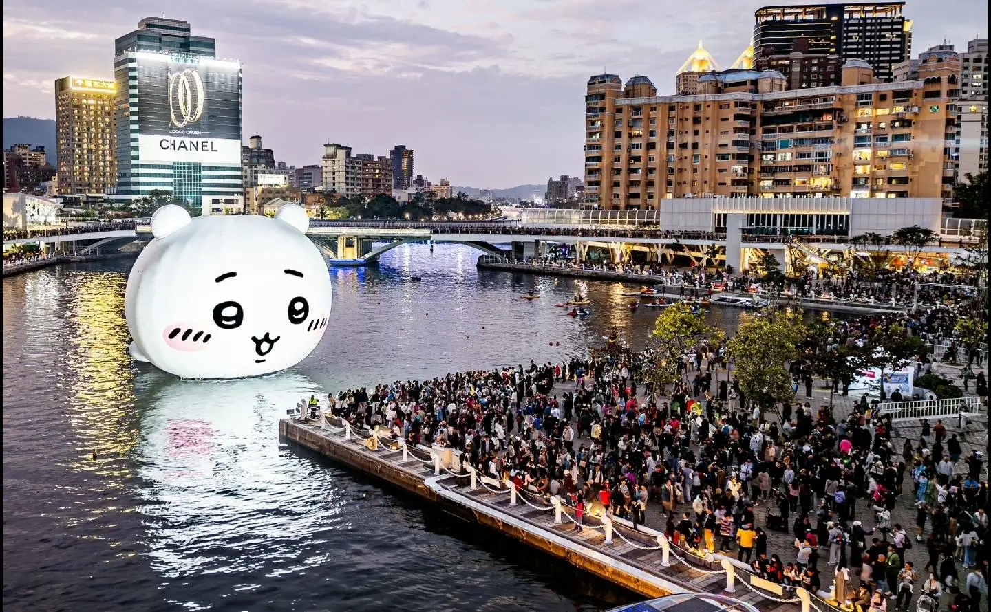 吉伊卡哇9日出遊愛河灣 觀光局公布最佳拍照景點／台新傳媒