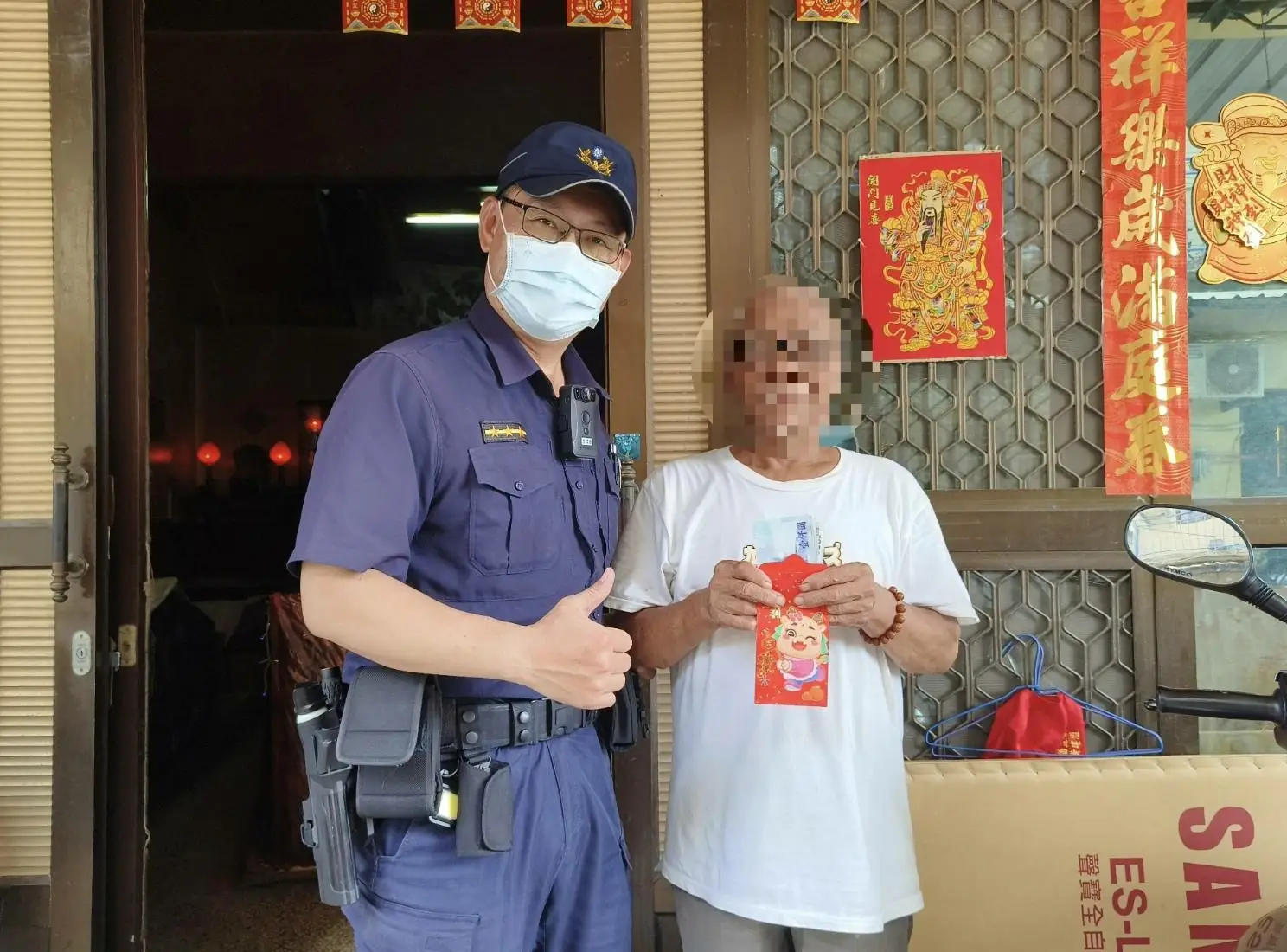 枋警深耕警勤區 關懷社區弱勢家庭