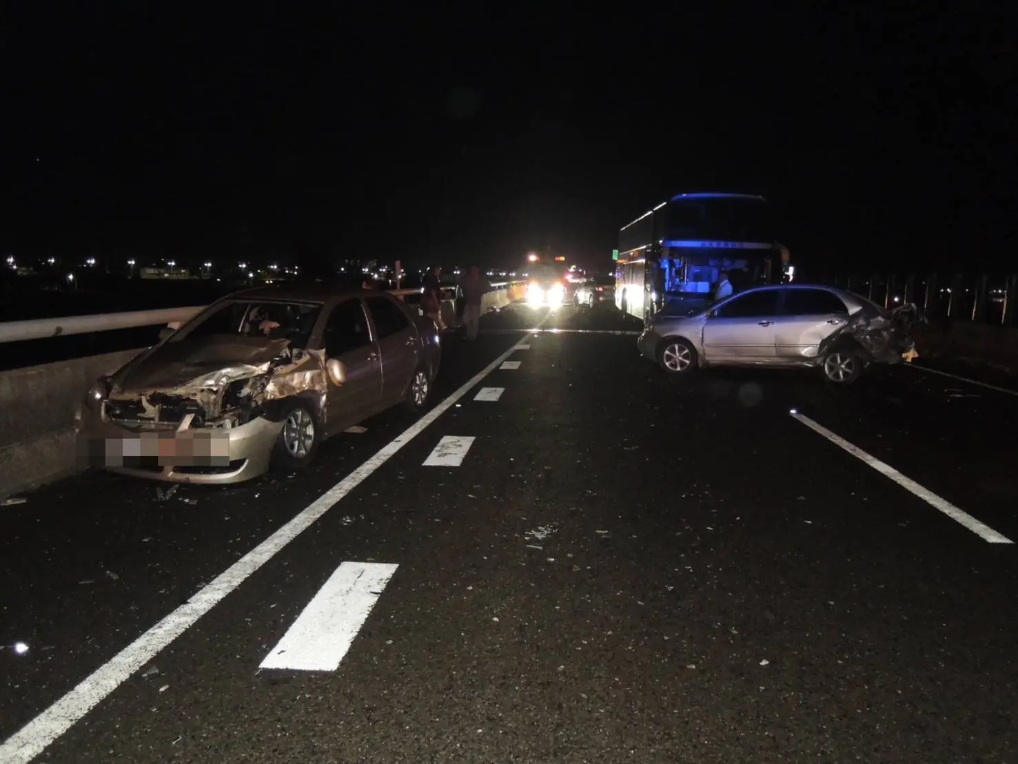 台82線3車追撞4人受傷  女肇事人竟離開現場  朴子警追查到案   