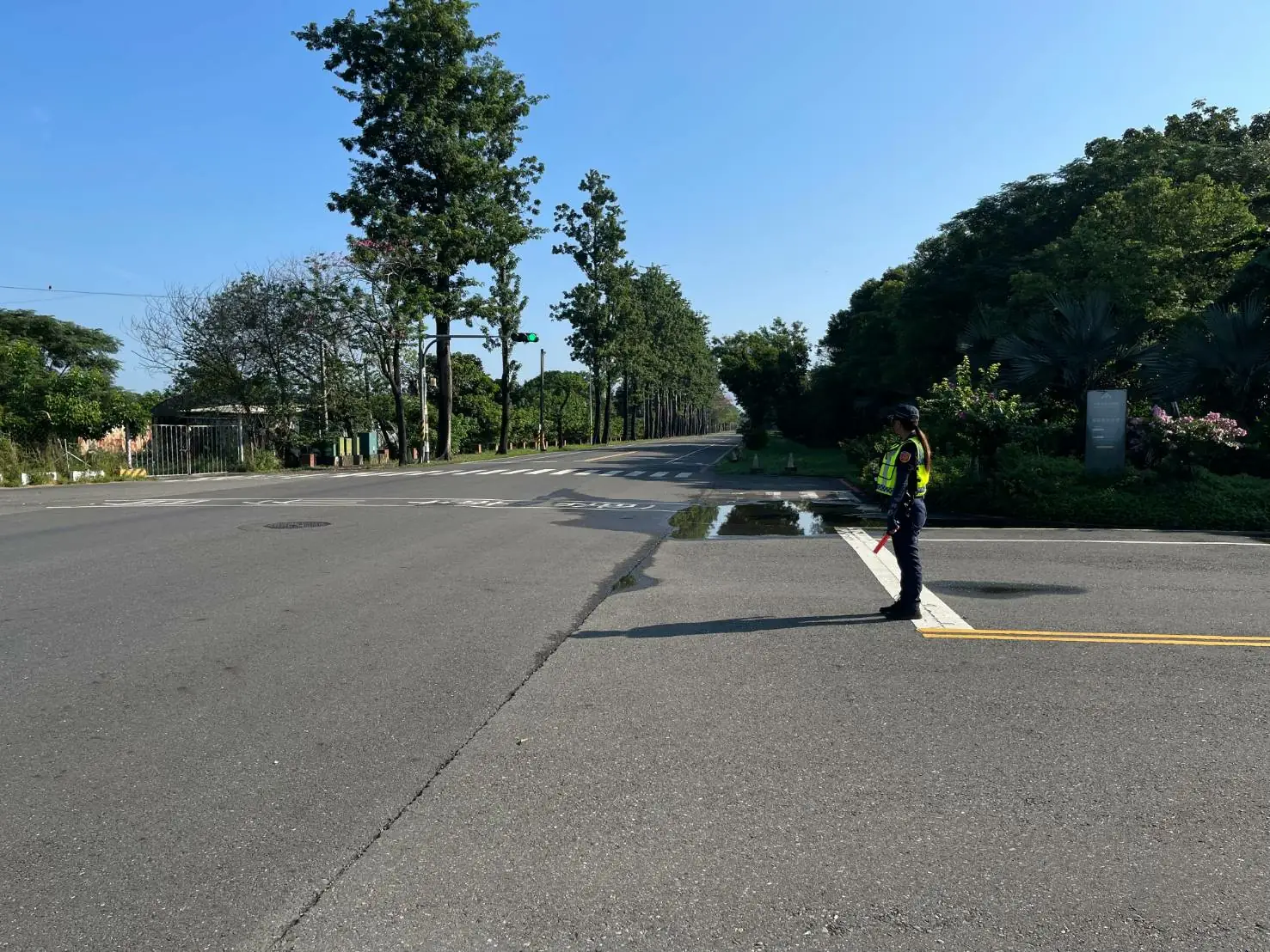 內埔警應處光復節連假車潮―六堆客家文化園區