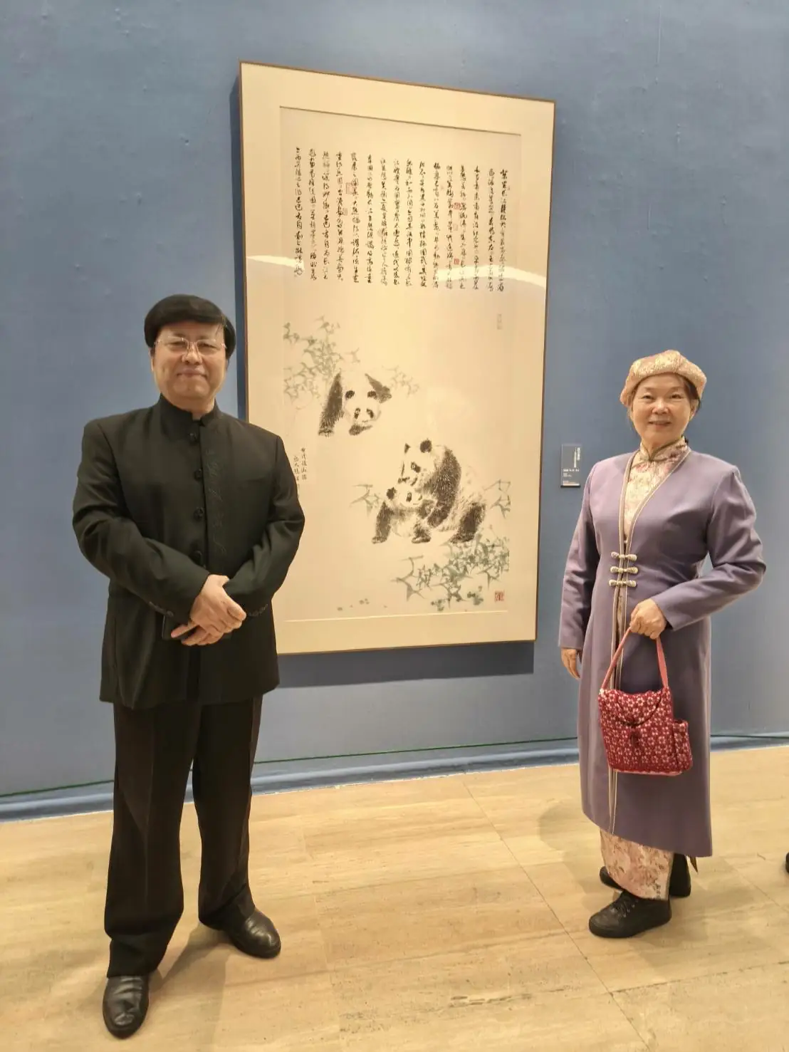 孔子後代-民革畫院長孔維克院長策展，共繪一江清水於北京中國美術館開幕