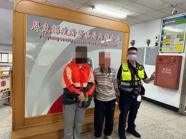迷途老翁駐足加油站 溫馨內埔警協助撤尋