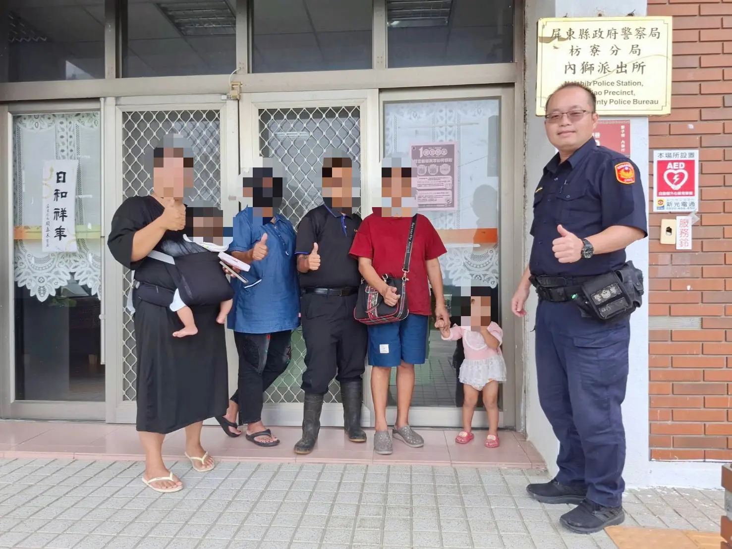 警政服務深入偏鄉！枋警協助獅子鄉3所發放1萬元現金