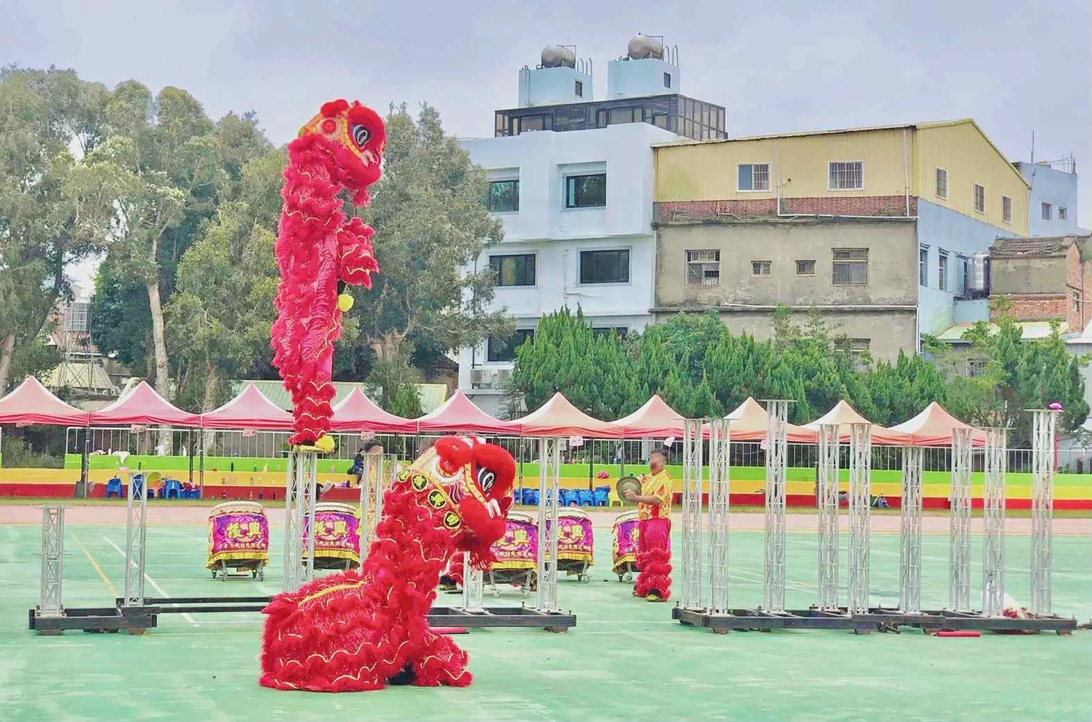 台灣有名陣頭表演，熱鬧迎接媽祖回鑾