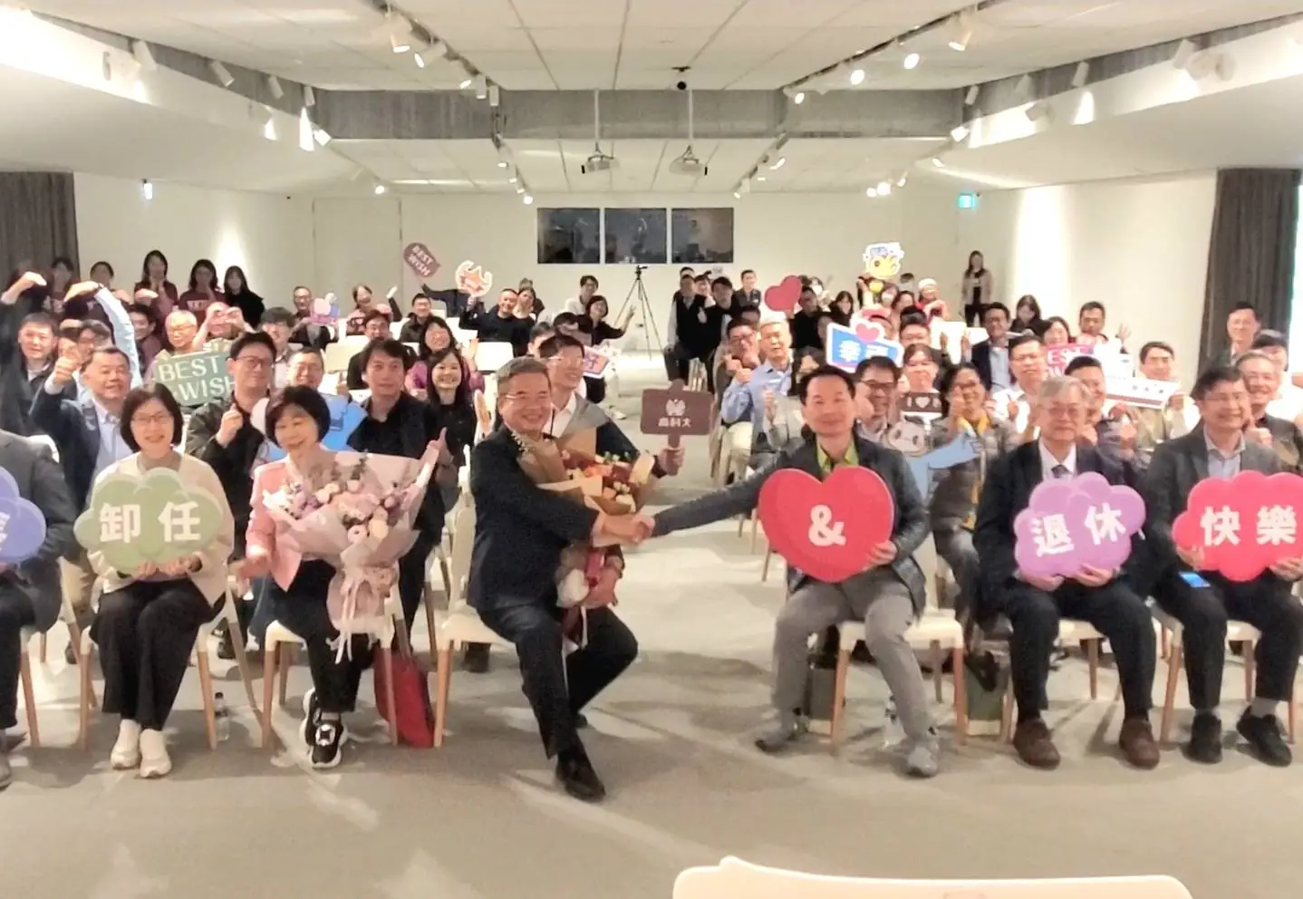 高科大歡送楊慶煜退休 八年造橋舖路 吳忠信盛讚開基祖師爺 高科大歡送楊慶煜退休 八年造橋舖路 吳忠信盛讚開基祖師爺