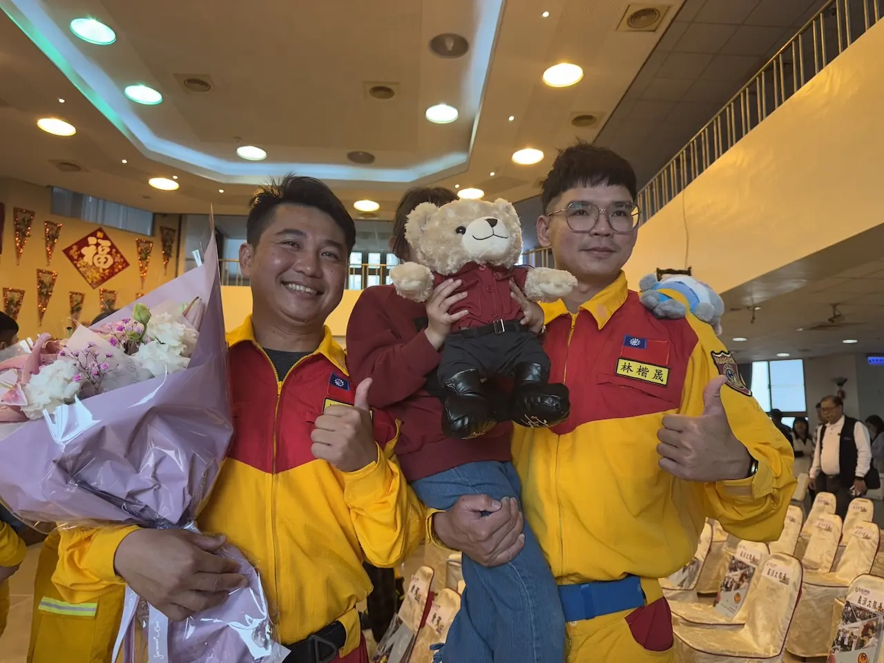 屏東慶祝119消防節活動，花蓮「小沂」現身表謝意